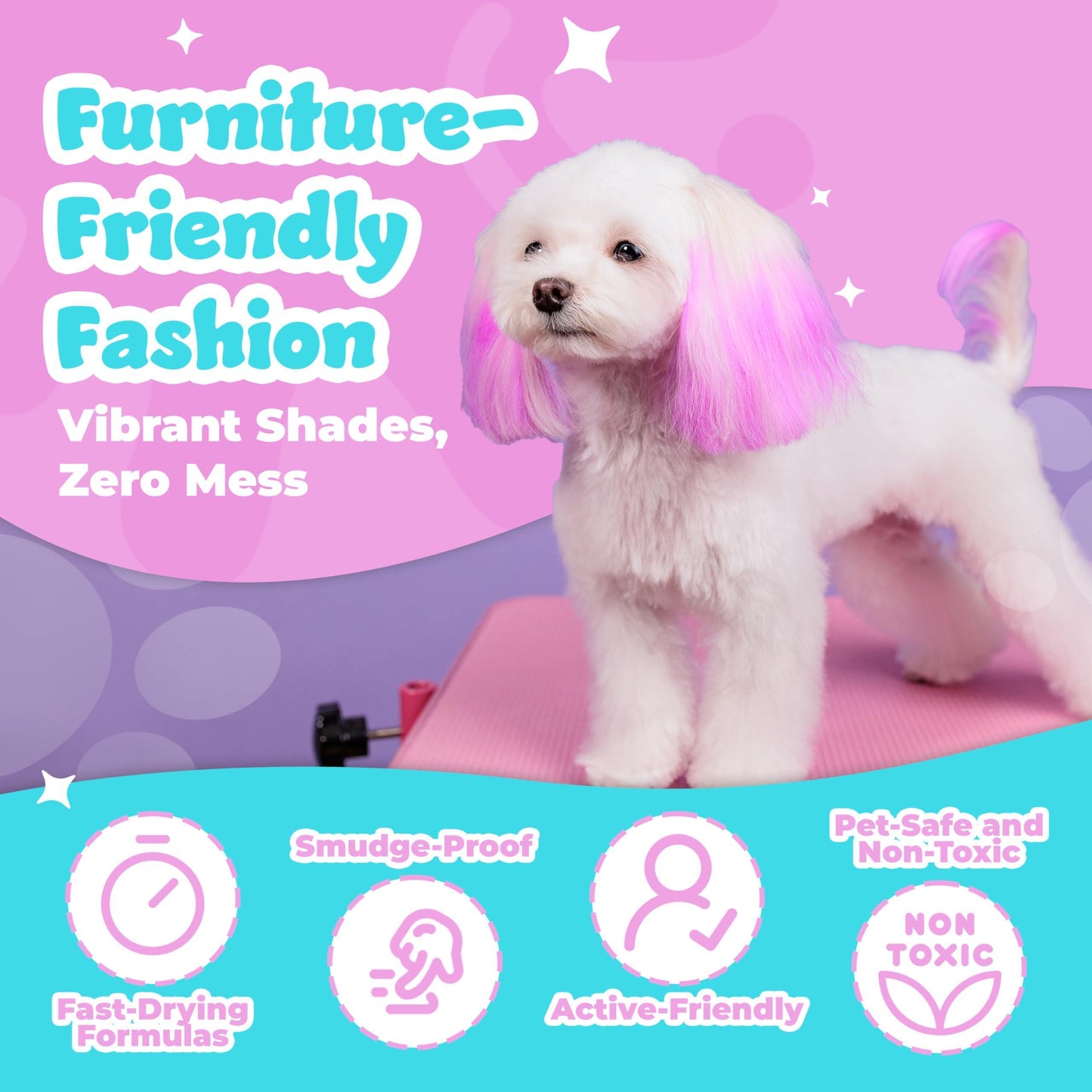 Dog Hair Dye 8 Color Dog Safe Hair Dye Dog Dye Non Toxic &
