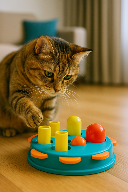 Interactive Cat Puzzle Feeder Toy